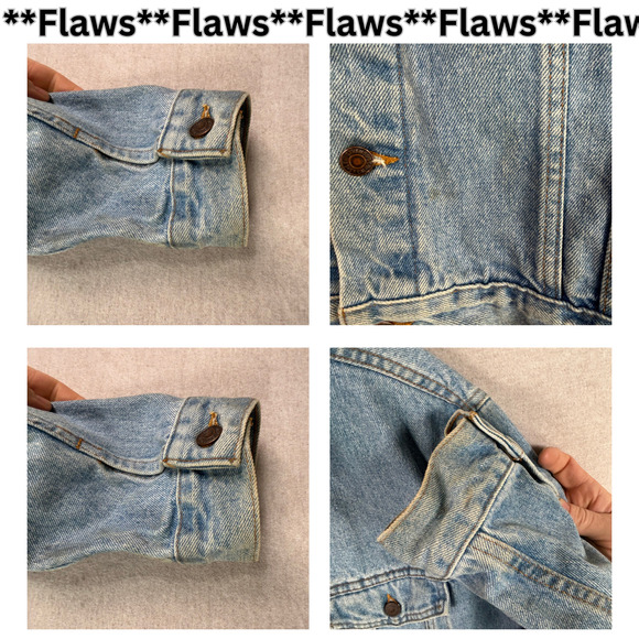 Vintage 80s Levis Mens Trucker Denim Jacket Size Large Classic Button Up Jean - Picture 11 of 15
